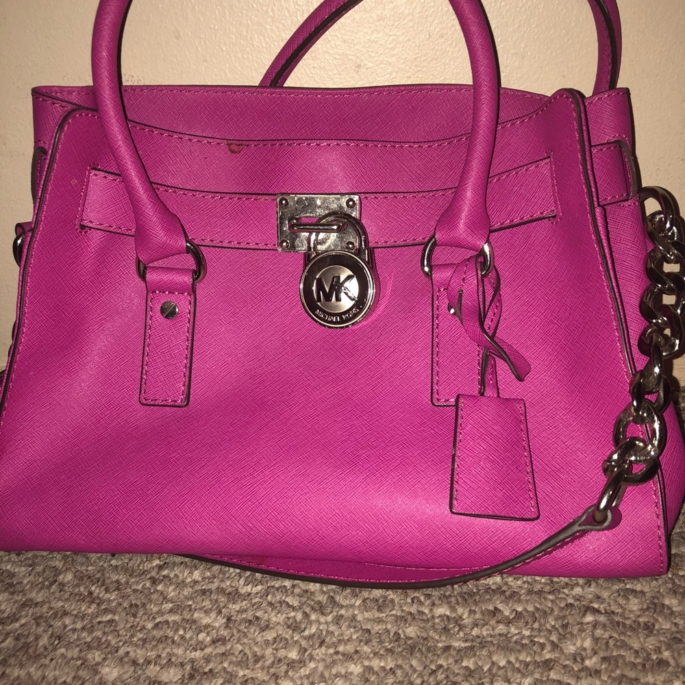 MICHAEL KORS Hot Pink Handbag & Wallet